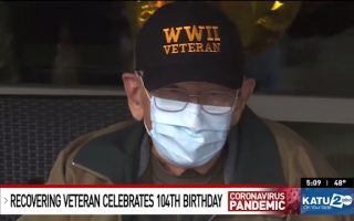Oregon veteran celebrates coronavirus recovery on 104th birthday